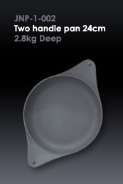 JNP-1-002/Two handle pan 24cm/2.8kg Deep